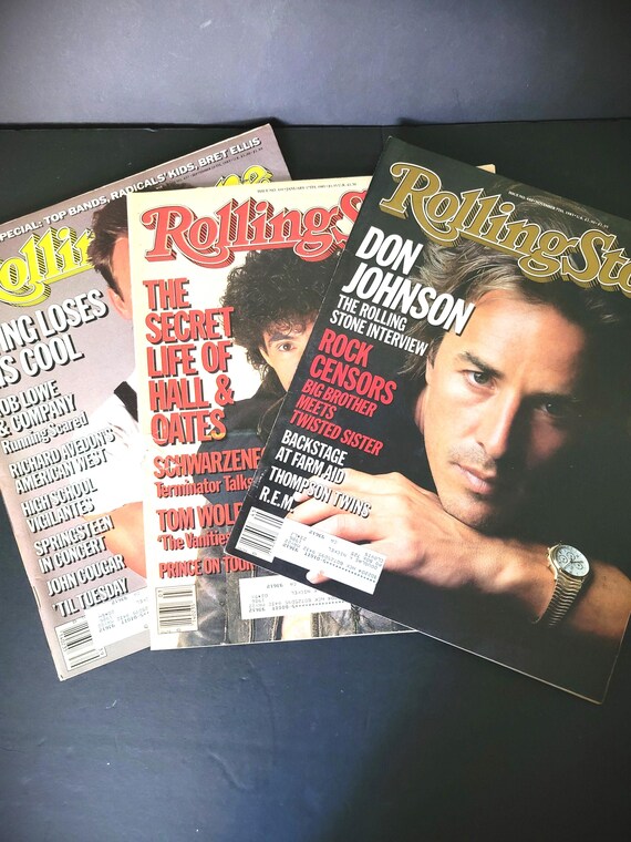 Three 1985 Rolling Stone Magazines