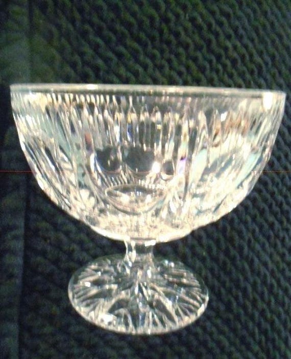 Vintage Footed Glass Bowl