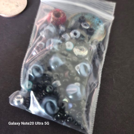 Gunmetal and Black Beads