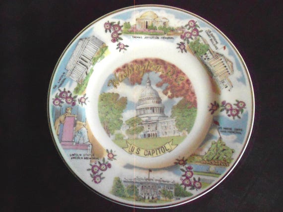 1950s US Capitol Sovenir Plate