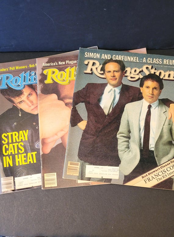 Set Of Three 80s Rolling Stone Magazines