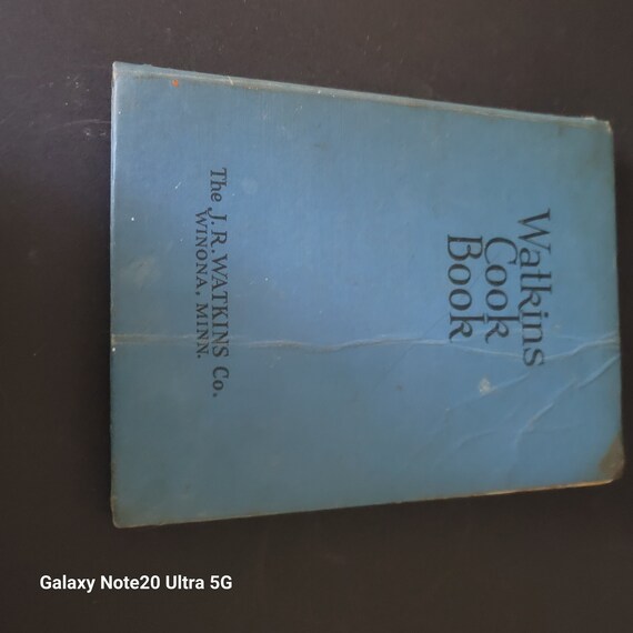 1938 Watkins Spiral Bound Cookbook