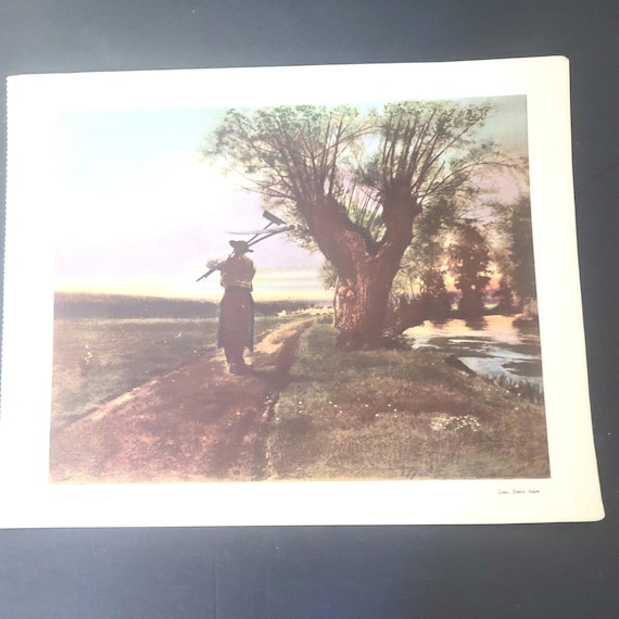 Close of Day by Louis Emile Adan Print