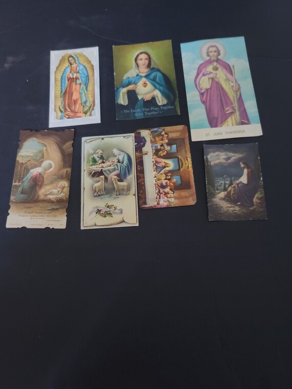 Catholic Vintage Bible Cards