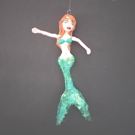 Green with Envy Mermaid Sculpture