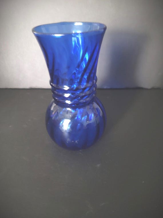 Vintage Cobalt Glass Vase