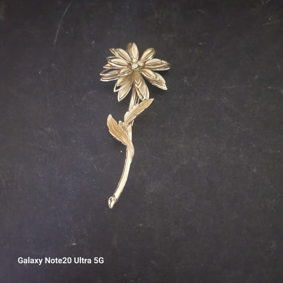 Vintage Sunflower Brooch