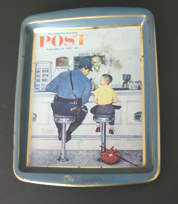 Daher Tin Tray Collector Series Saturday Evening Post