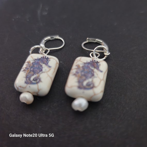 OOAK Seahorse Earrings