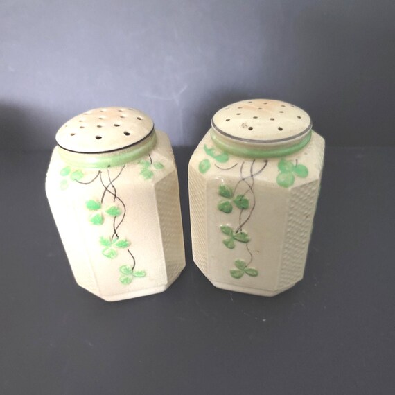 Large 1930s Salt and Pepper Shakers