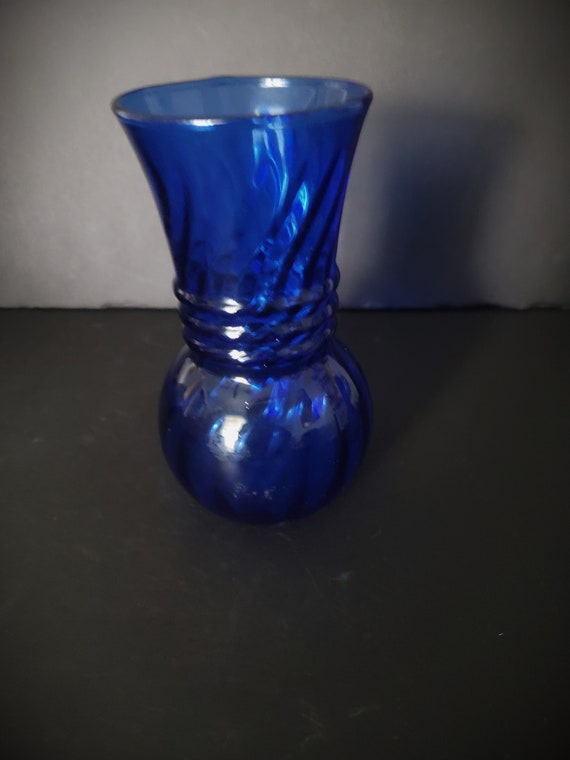Vintage Cobalt Glass Vase