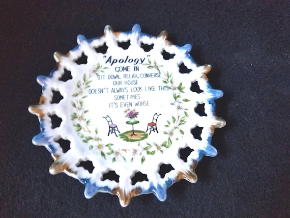 1950s Humorous Plate