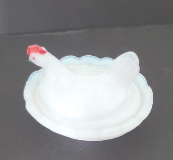 Miniature Chicken in a Basket