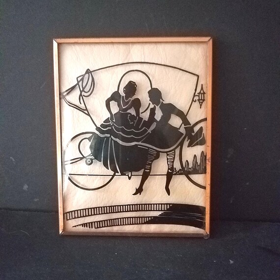 Bubble Glass Silhouette Painting