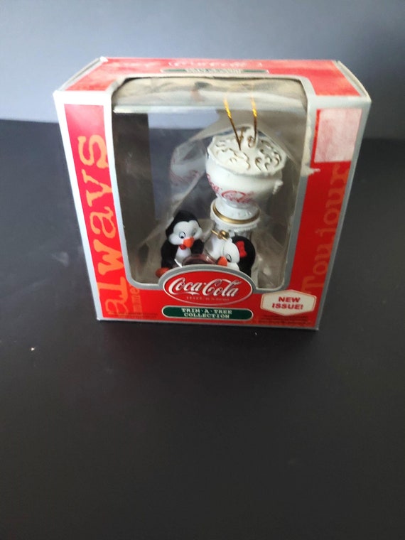 Vintage Coca Cola Penguin Ornament