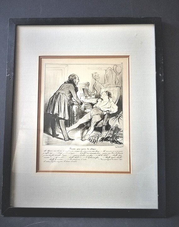 Print Recette pour Gueriola Colique H. Daumier