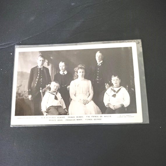 Rare Postcard of King George V's Children 1910