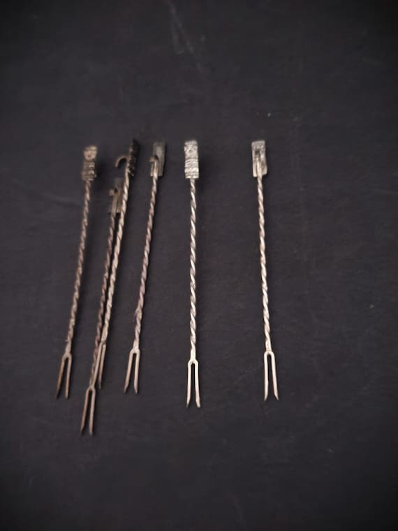 Aztec Vintage Sterling Hair Pins
