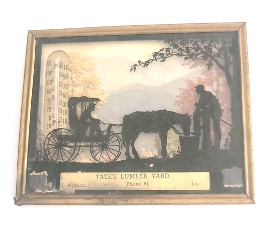 Silhouette Advertising Thermometer Picture