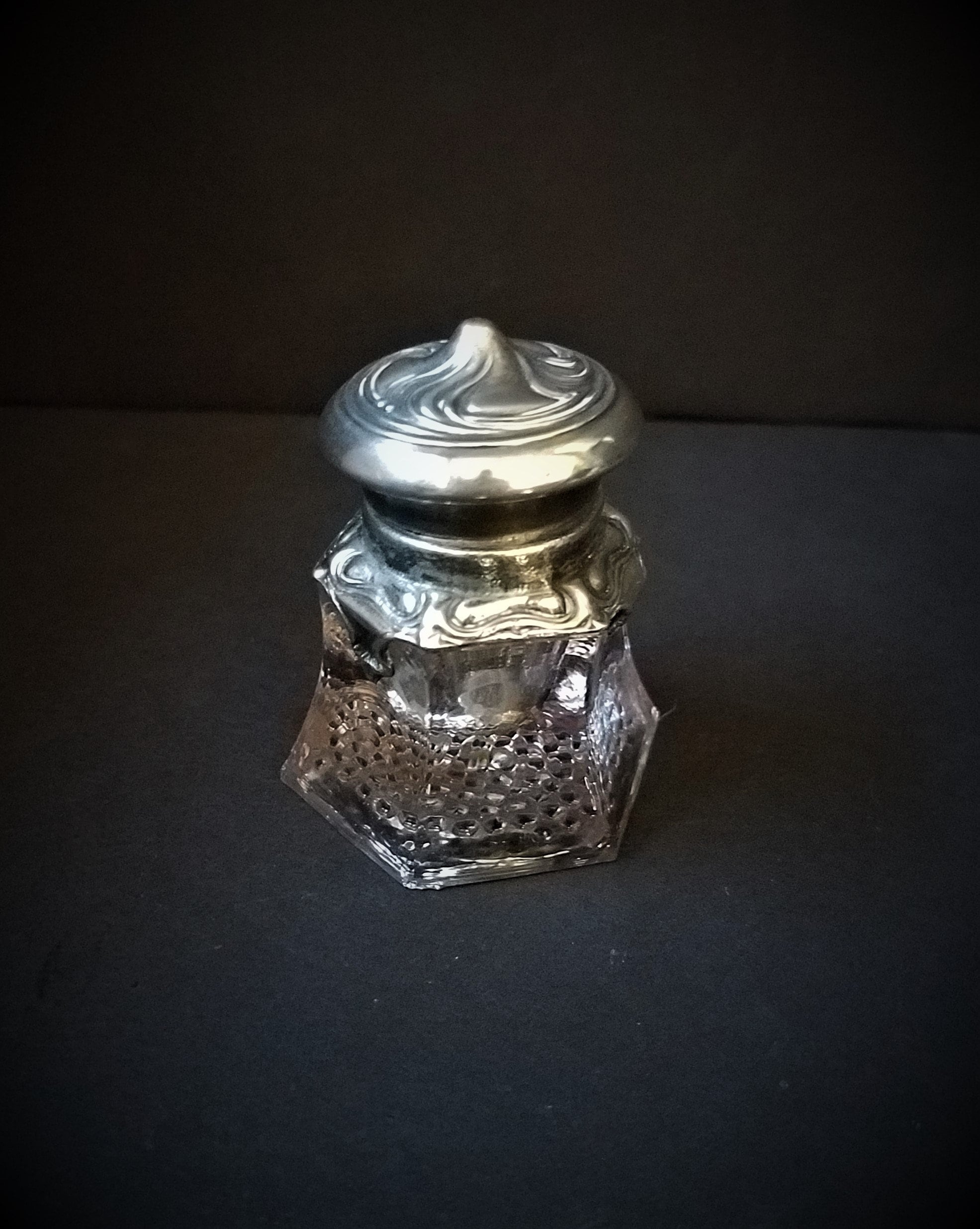 Vintage Glass Inkwell
