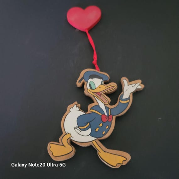 Wooden Donald Duck Christmas Ornament