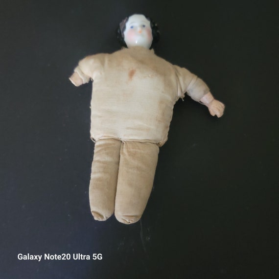 Tiny High Brow China Head Doll 4"