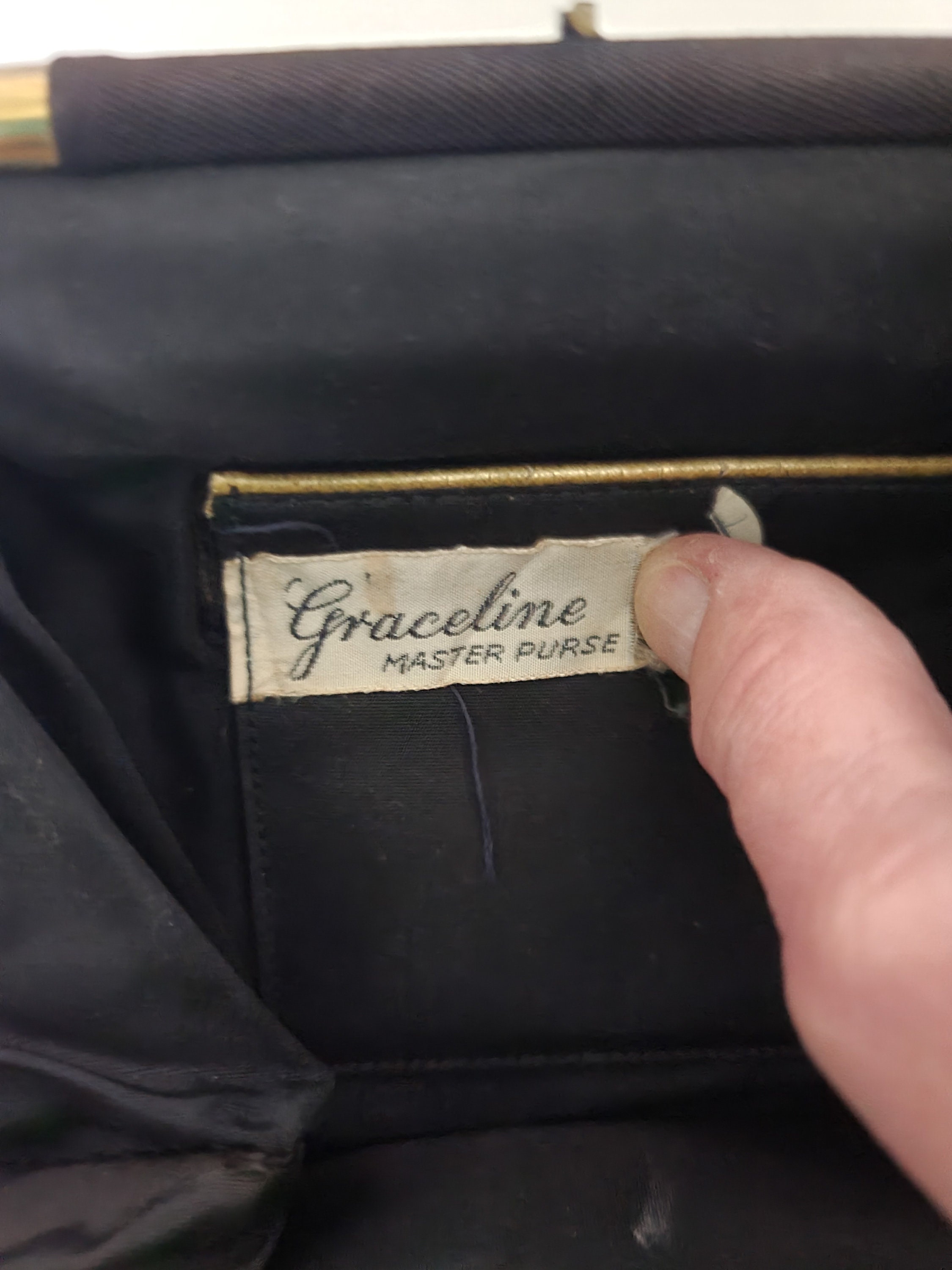 1940s Graceline Master Purse Black - Etsy