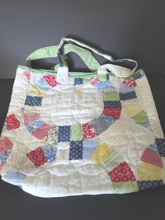 Quilt Looking Tote Bag KMart 1980s