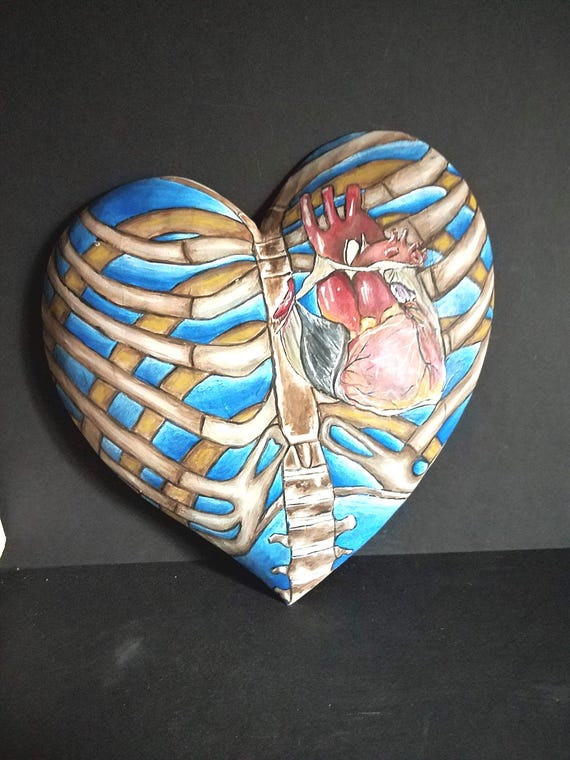 Wood Art Painting OOAK Original Poetry