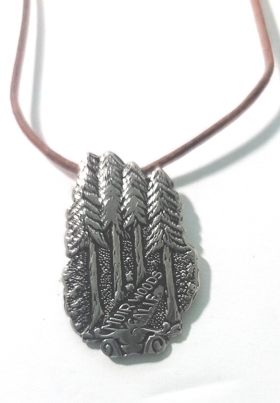 Muir Woods Souvenir Spoon Necklace on Adjustable Leather Cord