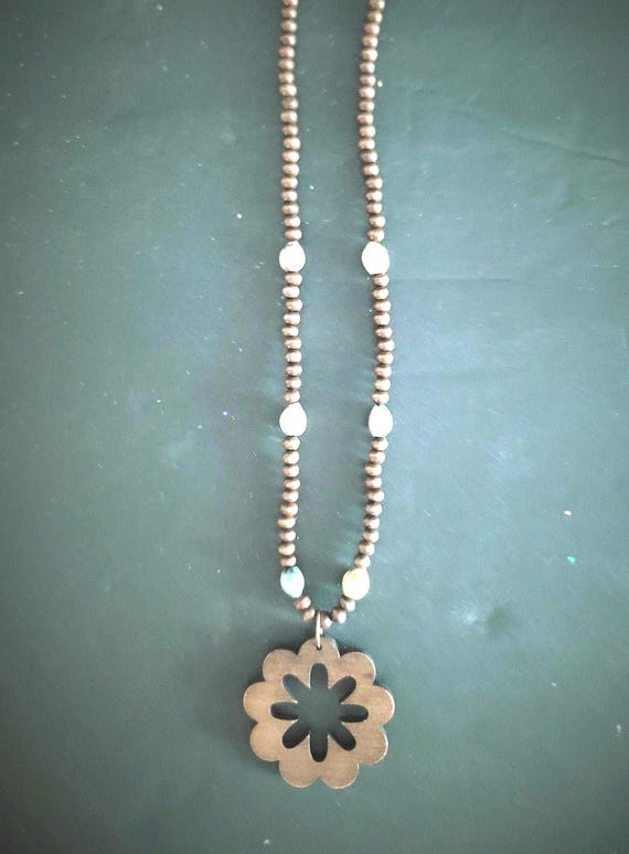 Natural Wood Necklace