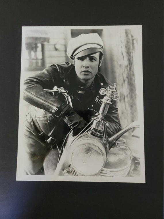Marlon Brando on Motorcycle Photograph