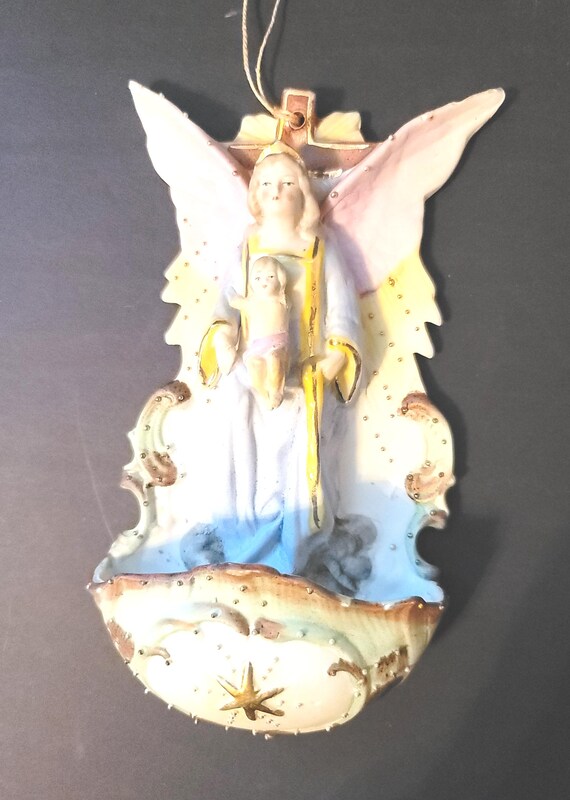 Chalkware Madonna and Baby Jesus