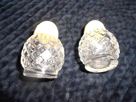 Vintage Glass Pineapple Salt & Pepper Shakers