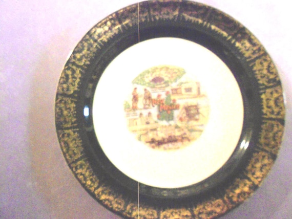 New Mexico Souvenir Plate Mid Century