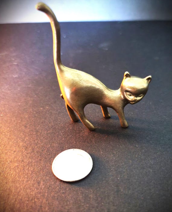 Brass Mid Century Cat