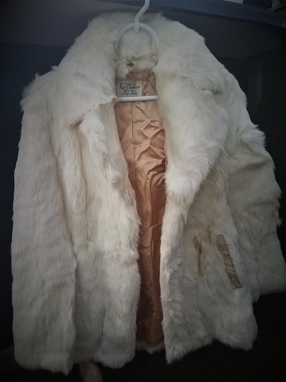 Vintage Rabbit Fur Coat made in Korea munimoro.gob.pe