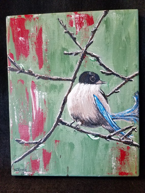 OOAK/Bird/Painting/Acrylic