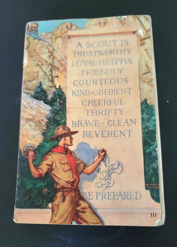 1930s Boy Scout Handbook Rare Cover