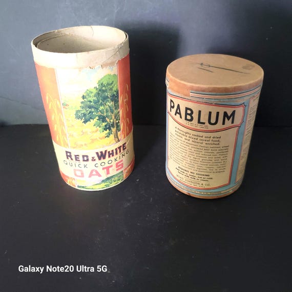 1930s Cereal Boxes Pablum and Red & White Oats