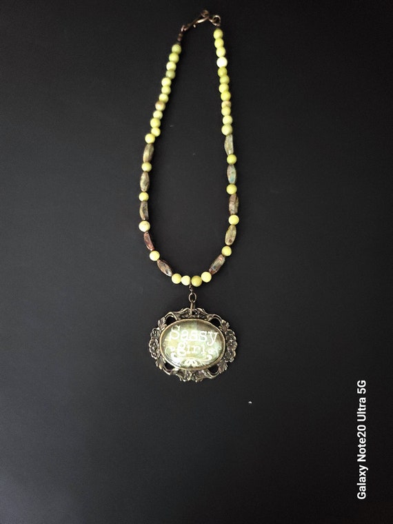 Moss Agate "Sassy Girl" Necklace