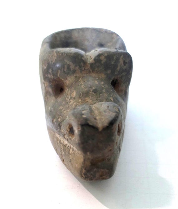 Pre=Columbian Mace Head of a Wild Boar