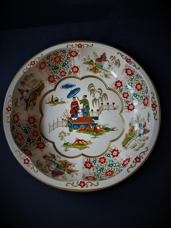 Daher Japanese Style Tin Bowl 1971