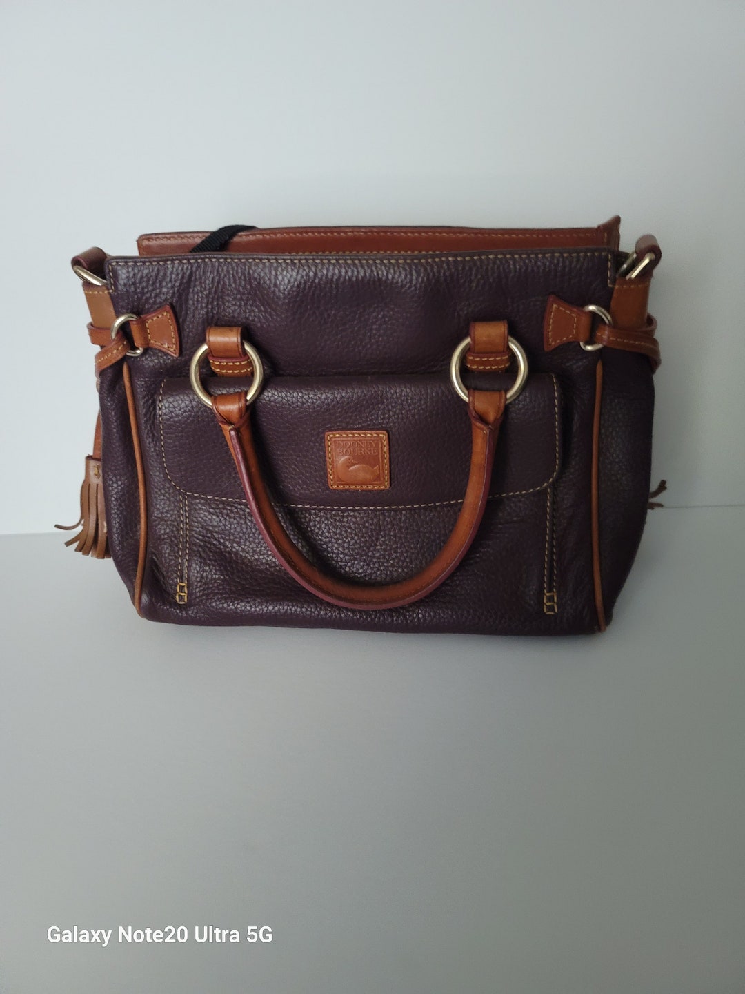 Dooney & Bourke Plum Florentine Satchel Purse Etsy