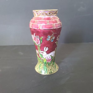 Mid Century Cloisonne Vase