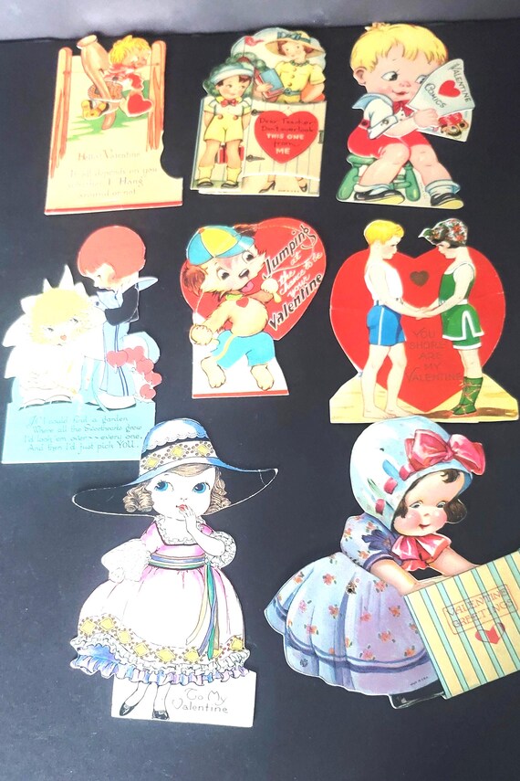 20s and 30s Valentines Set of 8