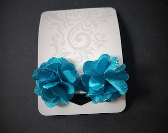 Turquoise Floral Post Earrings