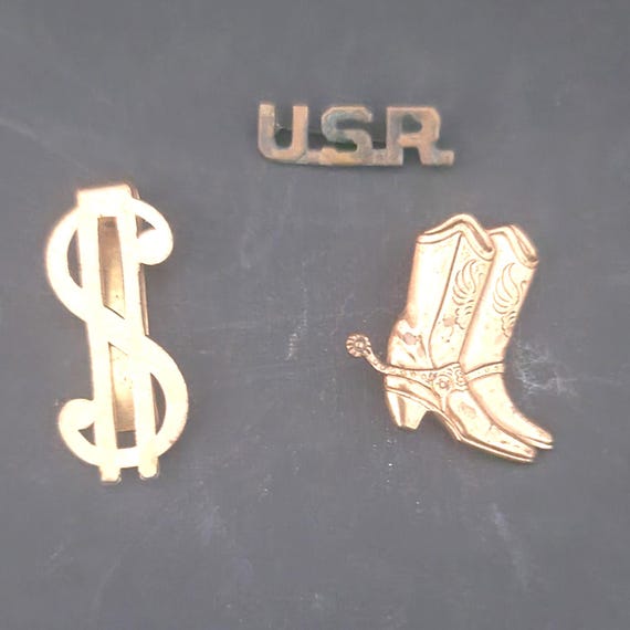 Vintage Pins and Money Clip
