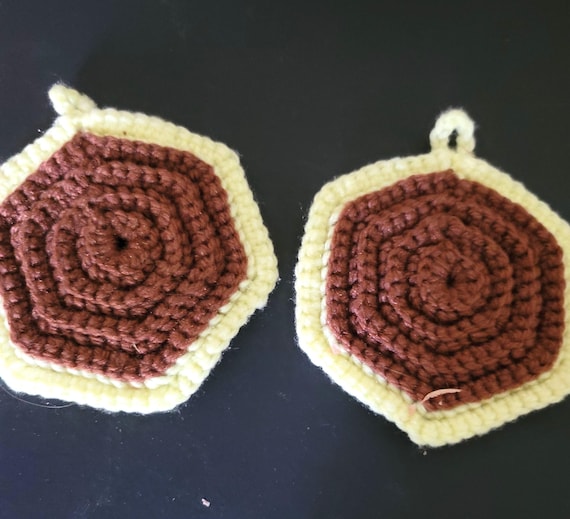 Crocheted Pot Holders 1960s