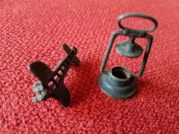 1920s Miniatures Lantern and Airplane